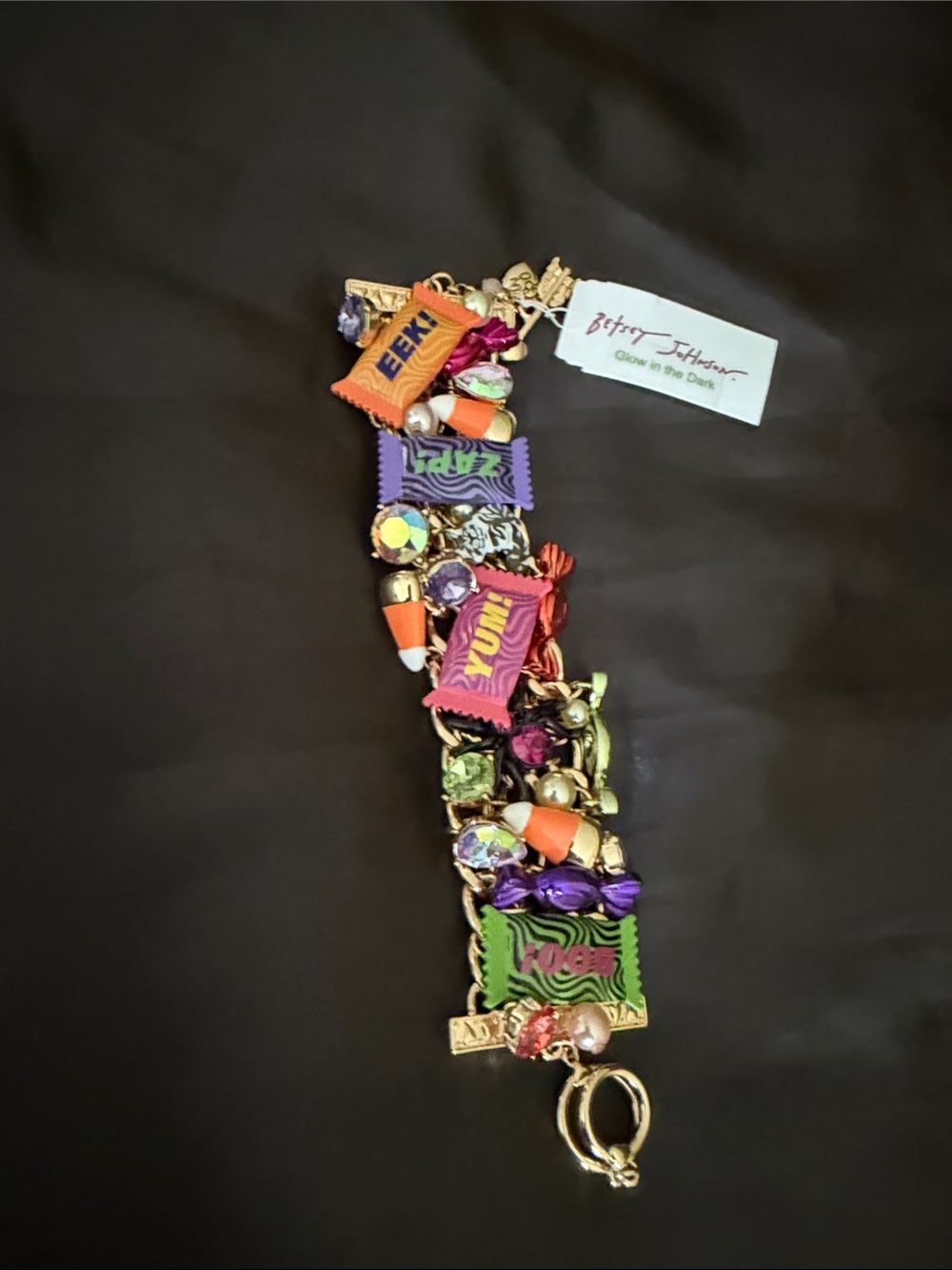 Betsey Johnson Faux Stone Candy Statement Bracelet